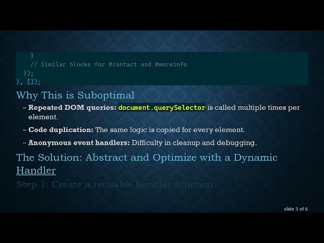Optimize Repetitive if Statements Using Efficient Scroll Event Handling in React
