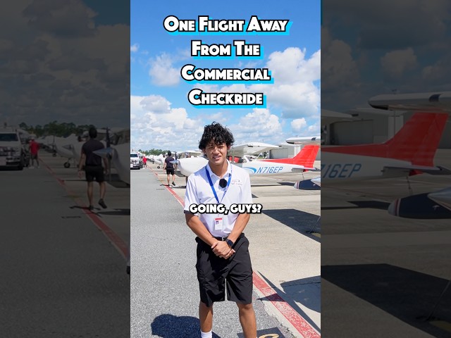 One Flight Away From The Commercial Checkride! ✈️ #commercialpilot  #pilot #fky #flightschool