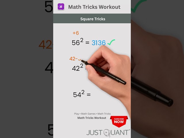Math Tricks - Square Tricks - "Magic 25" Squaring Trick - Mental Math Tricks #mathstricks