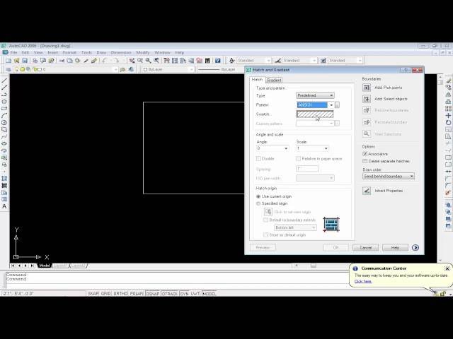 Autocad Complete Course - AutoCAD 2007 Tutorial:  Usage of Hatch Command