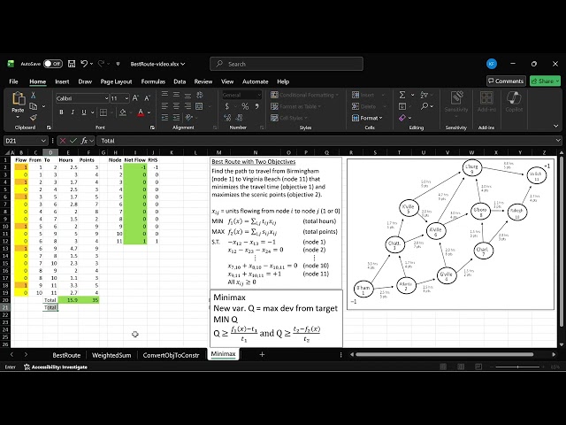 07  Example - Solving Multi-Objective Problems Using Minimax Approach