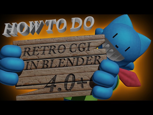 How to PERFECTLY replicate OLD/90s CGI in Blender 4.0+!!!!