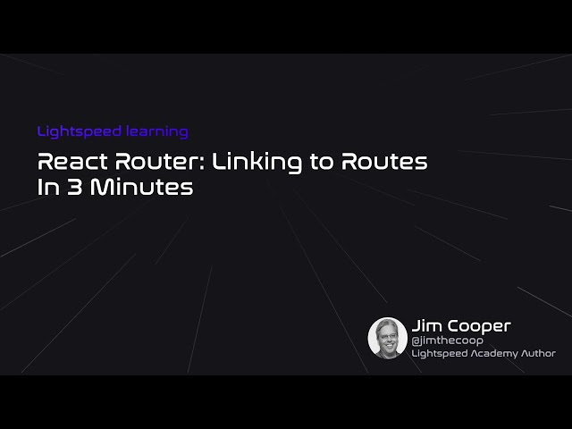 How to link to Routes: React Router for Beginners | React Tutorial