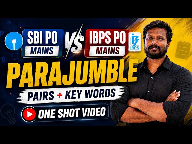 TRICKY PARAJUMBLE ONE SHOT VIDEO | BANK EXAMS 2026 | BY MR ABITH #english #education