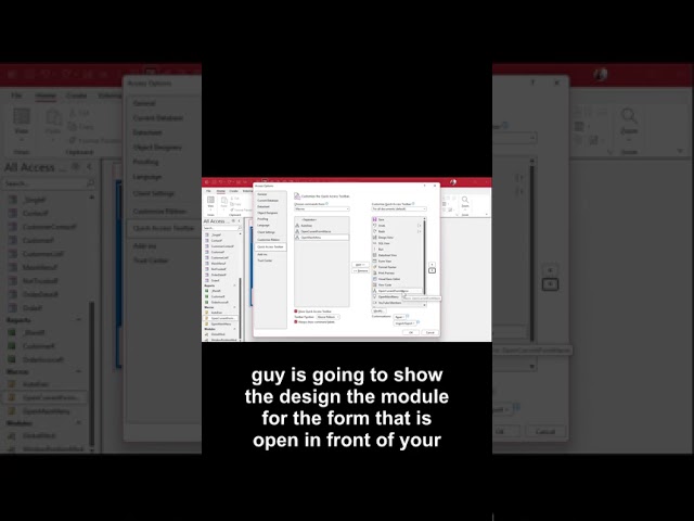 Add A Form Code Shortcut To Access