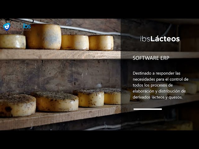 Software ERP para fabricación de productos lácteos y quesos.
