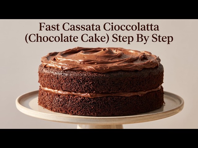 Fast Cassata Cioccolatta (Chocolate Cake) Step By Step Visual Guide