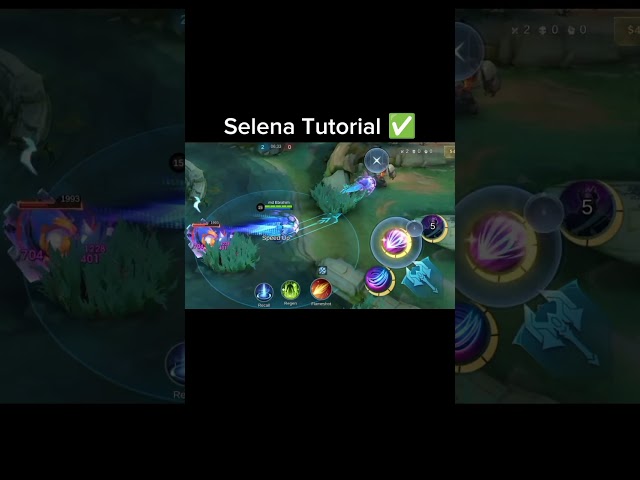 Selena Skill Combo Tutorial Mobile Legends #selena #tutorial #shorts #mobilelegends