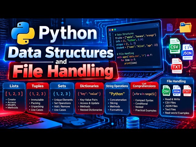 Session-3: Data Structures and File Handling | AI | Data Science | ML | MTTF | Quantum Computing |