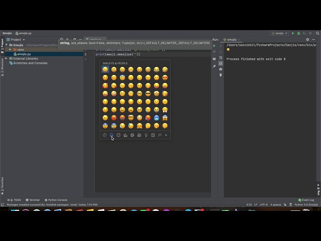 #3 Emoji's using python | python hacks | python for beginners
