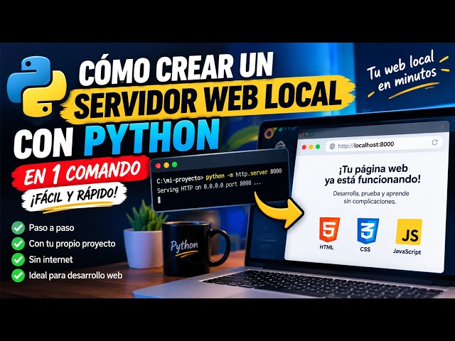 Cómo Crear un Servidor Web Local con Python en 1 Comando | Tutorial Fácil para Principiantes