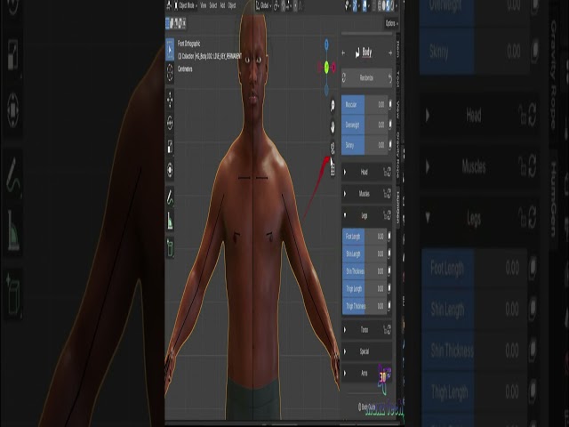 Human Generator Body Customization #shorts