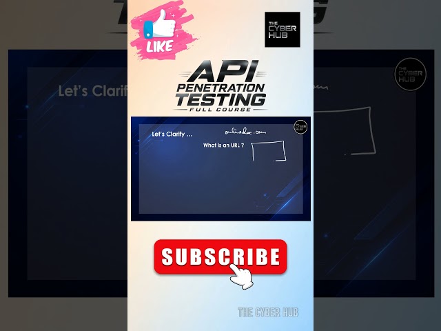 URL | API Penetration Testing Full Course #ai #thecyberhub #apipentest #hacking