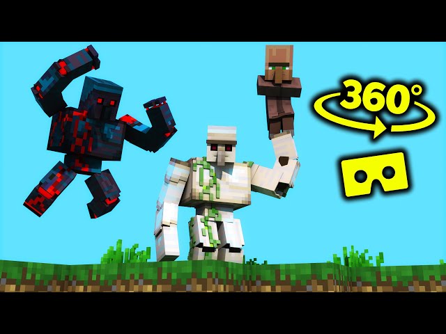 360° Video || Golem Life - (Minecraft VR)