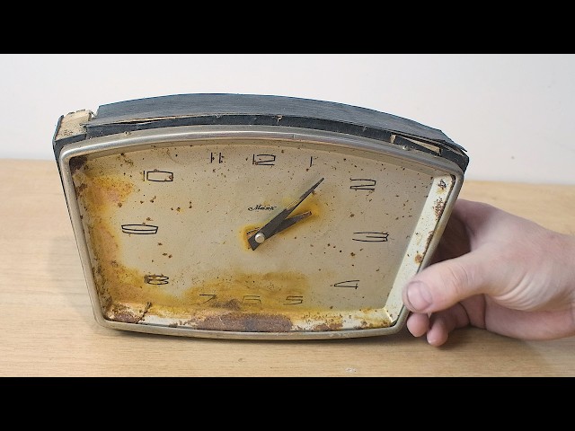 RESTORATION of the antique wooden clock "LIGHTHOUSE".  Restoration OF THE MANTEL CLOCK.