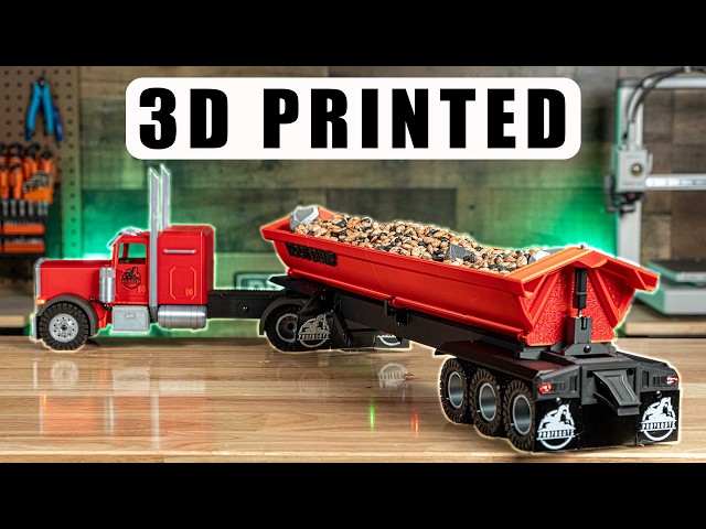 3D Printed RC Dump Truck - DIY