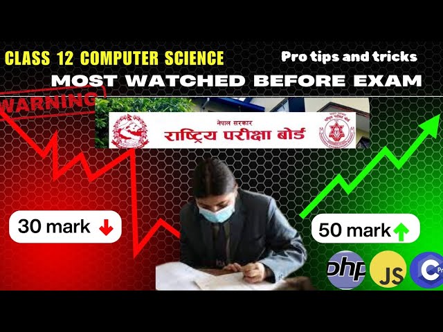 NEB Class 12 Computer Science 2082:Important Questions, Exam Pattern, Tips & Tricks