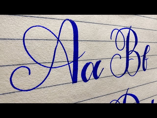 How to use cut marker" A to Z Calligraphy Letters  English Calligraphy Writing A-Z ,stylish writing 