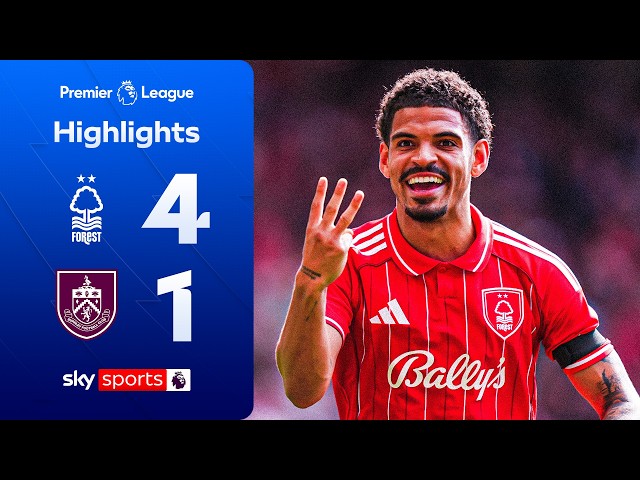 Gibbs-White nets first career hat-trick! 🤯 | N. Forest 4-1 Burnley | Premier League Highlights