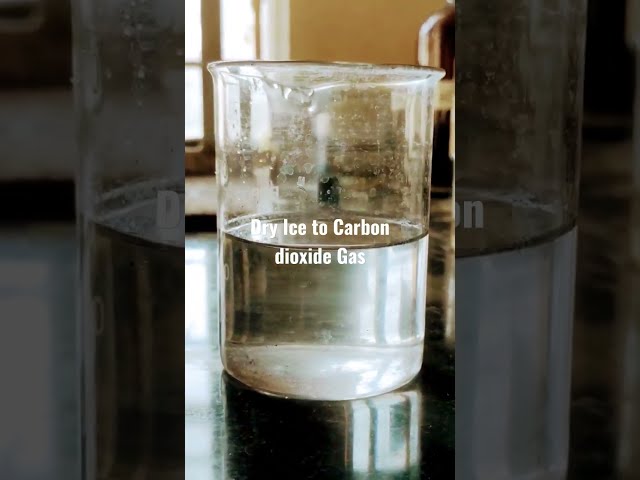 Dry Ice to Carbon dioxide gas