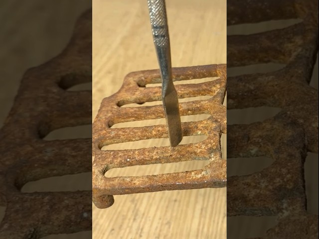 Antique Rusty COAL Iron Restoration #antiquerestoration #antique #shorts