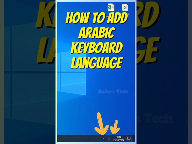 How to add Arabic to Keyboard language? #shorts