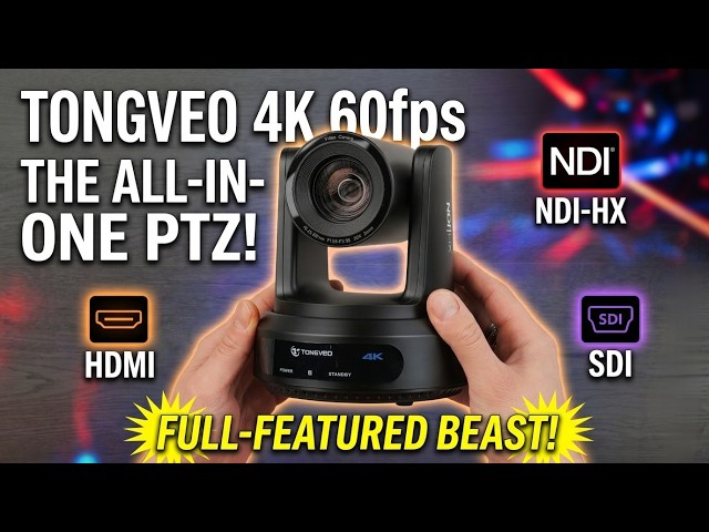 Tongveo 4K 60FPS PTZ Camera Review | Full Features, Setup & Performance Test