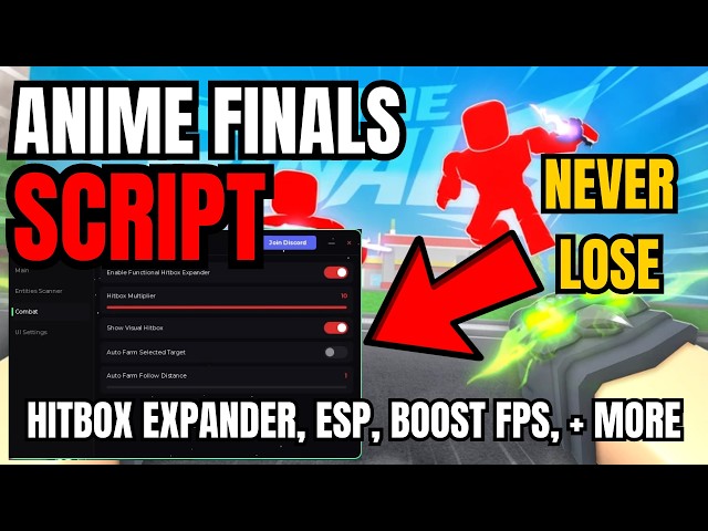 [ NEW ] Roblox Anime Finals OP Script | Hitbox Expander, ESP, Boost FPS, Fly & Speed Mode, + More