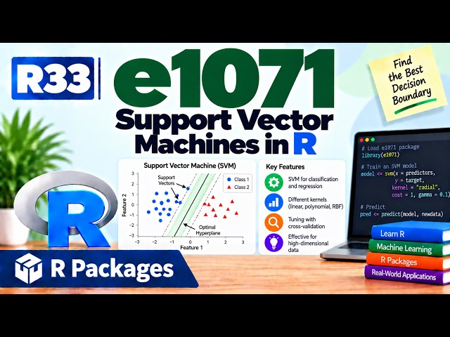 R33 | e1071 — Support Vector Machines in R | R Packages | Uplatz