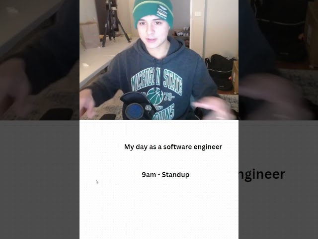 Day in the life of a software engineer in 60 seconds #techtok #softwareengineer  #tech  #coding