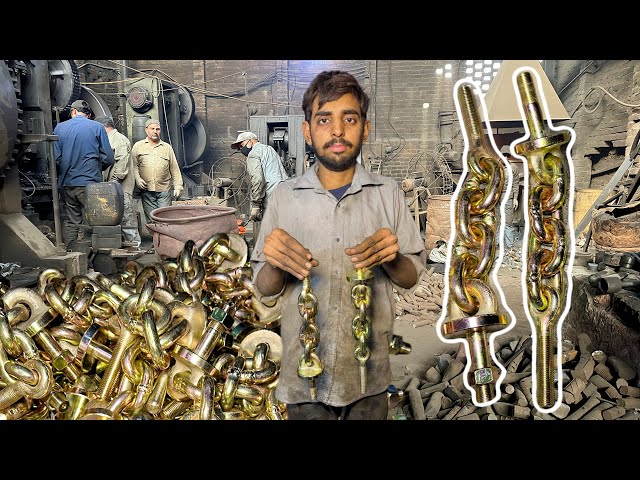 Incredible Manufacturing Process of Making Tractor Check Chain Dabung In Local Factory