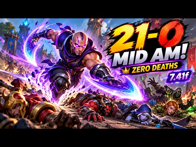 21-0 MID Anti-Mage With ZERO Deaths 😈 | Dota 2 7.41f Full Gameplay