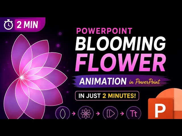 Think beautiful PowerPoint animations are difficult? Think again! 🌸 #cloudiofy 