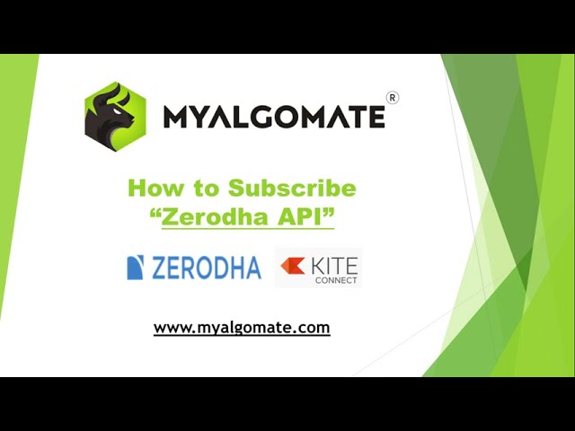 How to Generate Zerodha Kite API