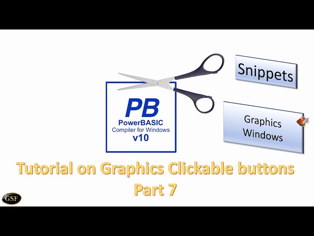 PowerBasic Snippets - Tutorial on Graphics control as Toolbar - part 7