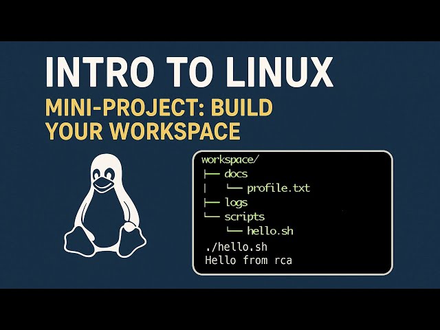 Intro to Linux – Mini Project: Build Your Workspace