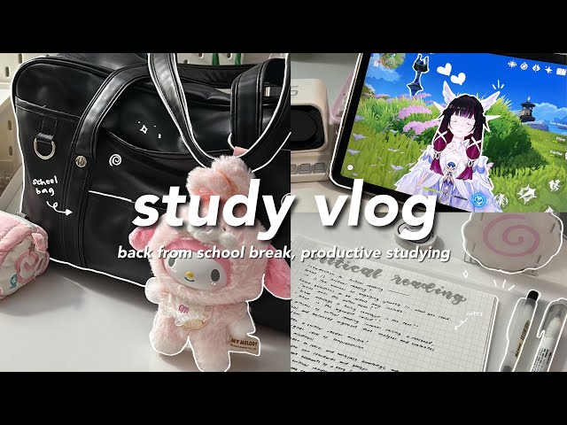 5am study vlog 📓✏️ back from school break, my morning study routine, productive notes taking ✩°｡🍥₊˚