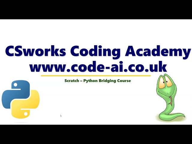 Scratch to Python Bridging Course Class Video