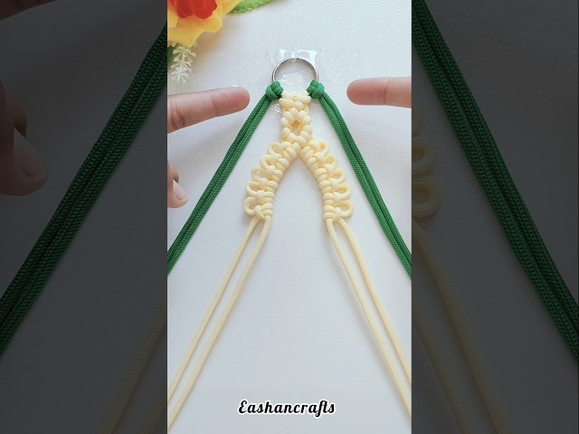Cute Keychain Ideas DIY✨ #diy #crafts #art #easy #macrame #shorts