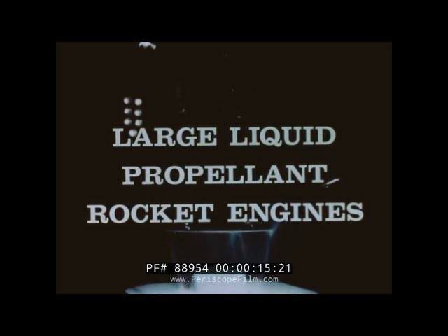 LARGE LIQUID PROPELLANT ROCKET ENGINES   1960s ROCKETDYNE PROMO FILM  SATURN V   F-1 ENGINE  88954