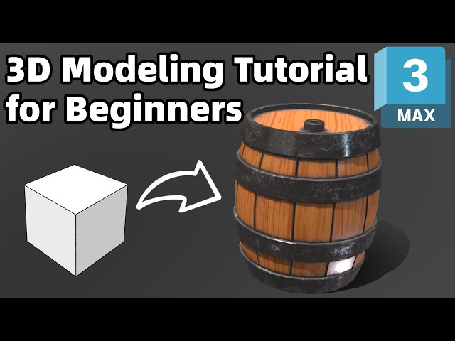 Create a Wooden Barrel from Scratch in 3ds Max | Beginner 3D Modeling Tutorial