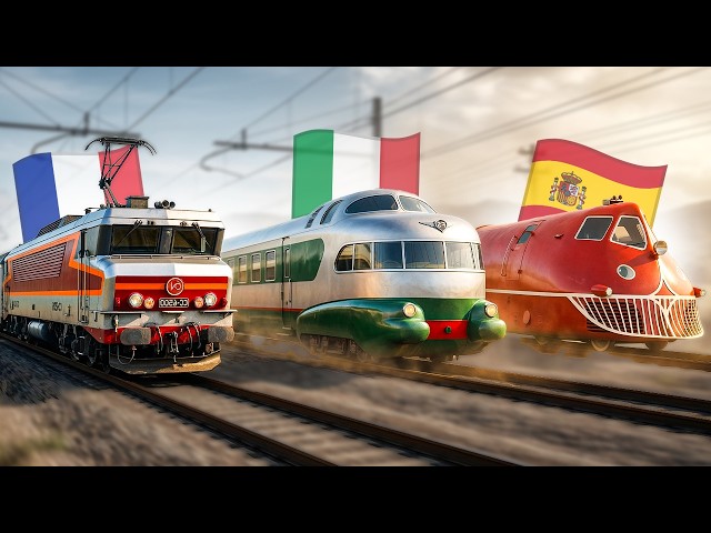 🕰️ Train Evolution Compilation | 200 Years of European Rail