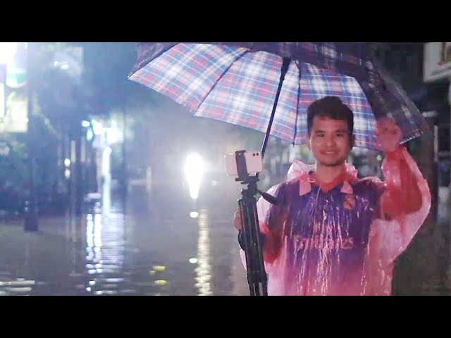 Rain video behind the scenes: 1/1/2021 Flooded City
