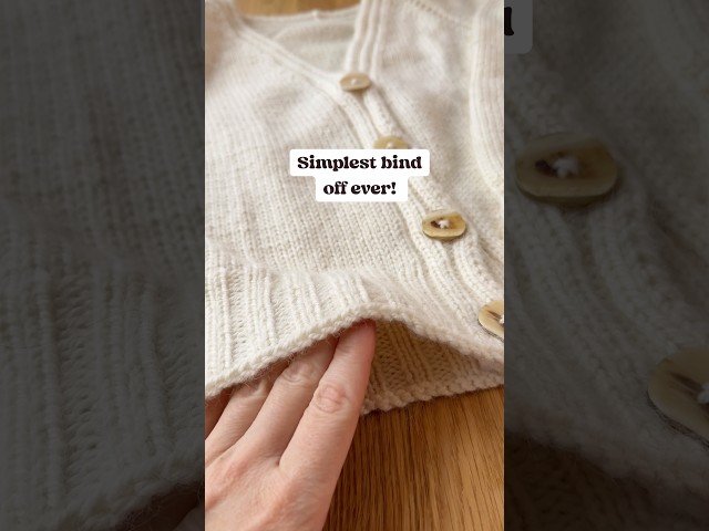 The basic bind off is simple, quick, and easy to undo. That is why I recommend it for beginners. 😊