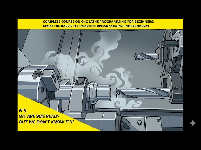 No 9 Complete CNC lathe programming tutorial for beginners CNC! We are already 90% autonomous #cnc