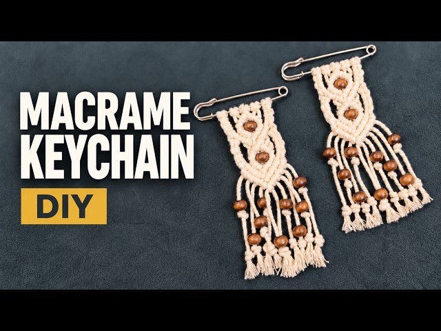 Quick & Easy Macrame Keychain | Handmade Gift Idea