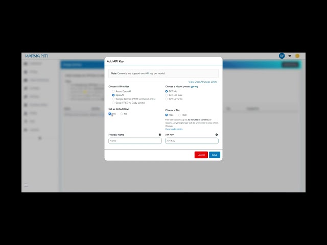 Set up API Keys for YouTube Copilot