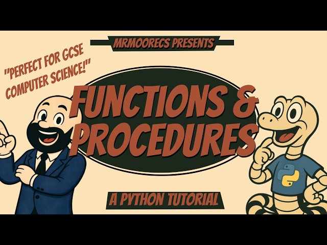 Functions and Procedures -  Python Tutorial + Full Explanation