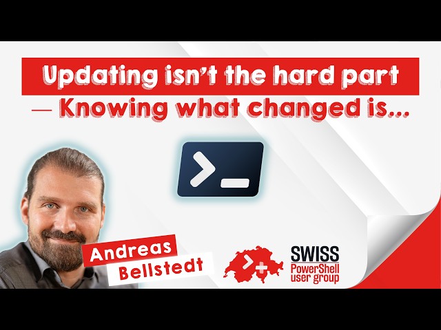Updating isn’t the hard part — Knowing what changed is... - Andreas Bellstedt