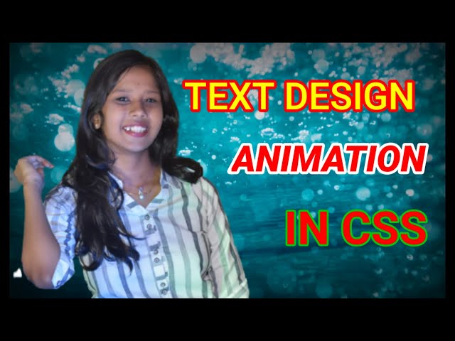 Text Design Animation in CSS@junnukitech